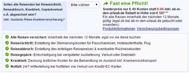 Ab-in-den-Urlaub Reiseversicherung