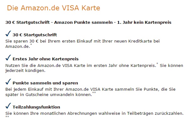 Amazon Visa-Karte