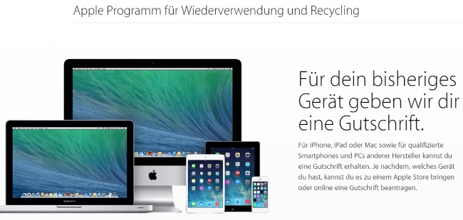 Apple Wiederverwertung