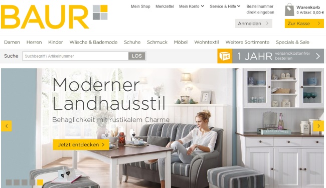 ᐅ BAUR Gutschein » 38 Gutscheincodes « Oktober 2020