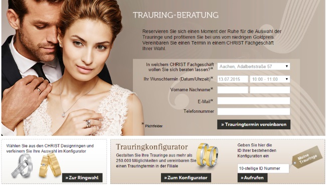 Christ Trauring-Konfigurator