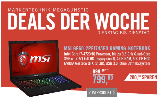 Cyberport Deals der Woche