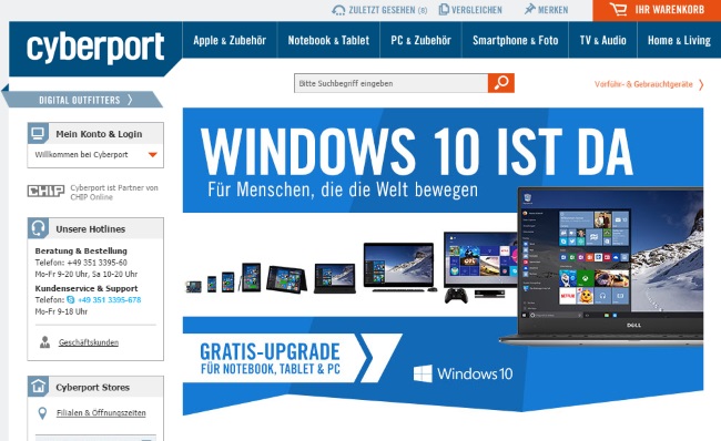 Cyberport Onlineshop