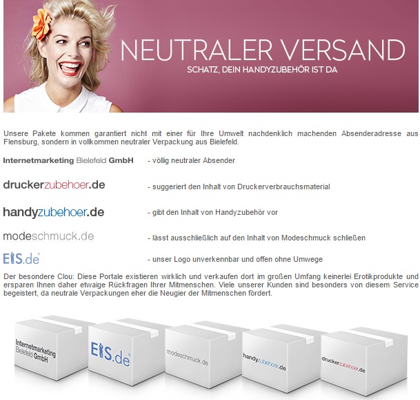 Eis.de Neutraler Versand