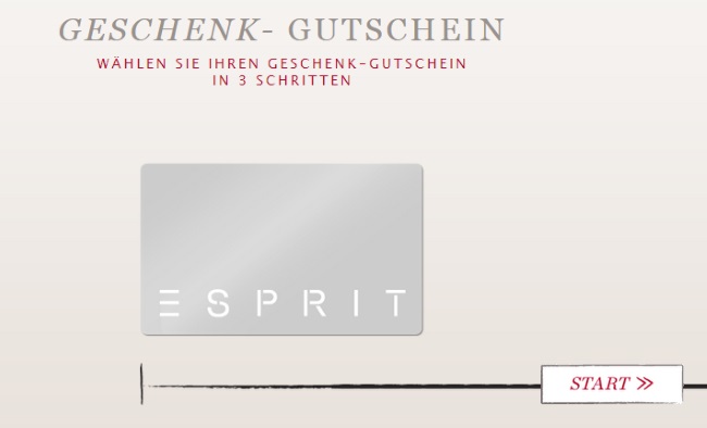 Esprit Geschenkgutschein