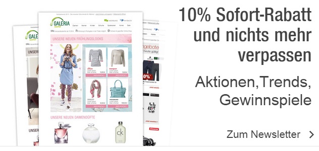 Galeria Kaufhof Newsletter