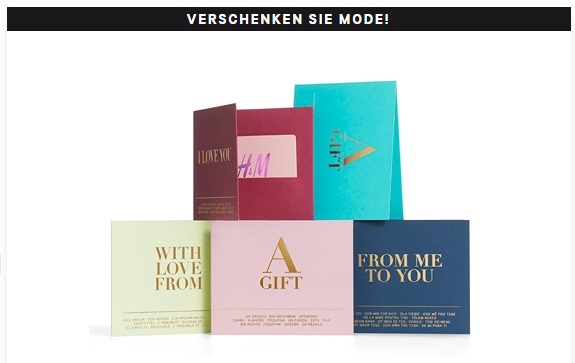 H&M Geschenkkarte