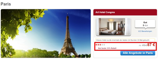 Hotels.com Tagesangebote