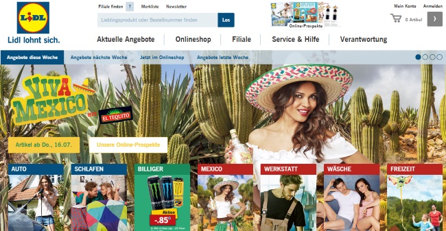 Lidl Onlineshop