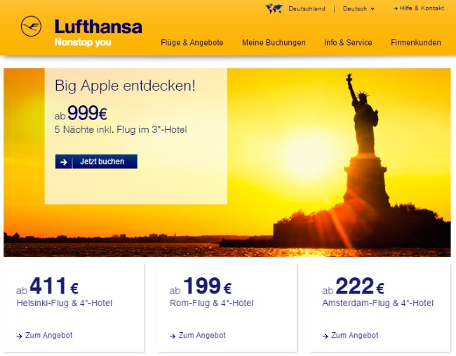 Lufthansa Städtereisen