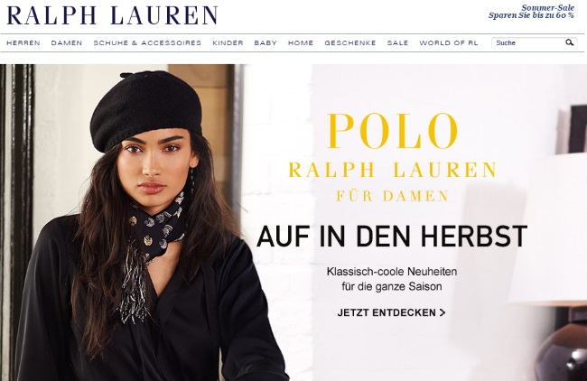 Ralph Lauren Onlineshop