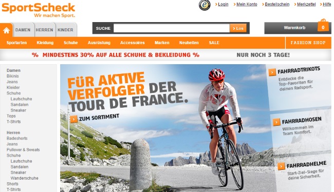 Sportscheck Onlineshop