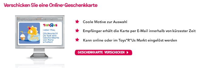 ToysRus Geschenkkarte