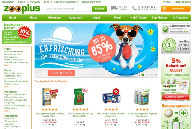 Zooplus Onlineshop