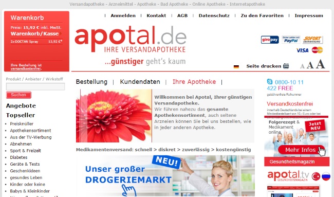 Apotal Onlineshop