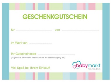 Baby-Markt Geschenkgutschein