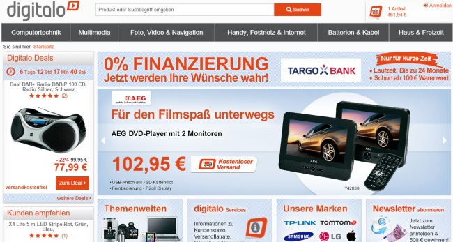 Digitalo Onlineshop