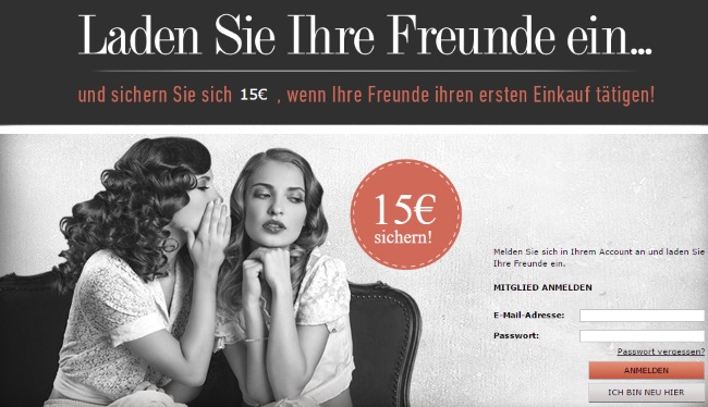 Dress for less Freundschaftswerbung