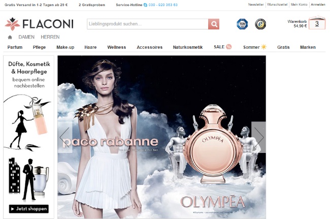 Flaconi Onlineshop