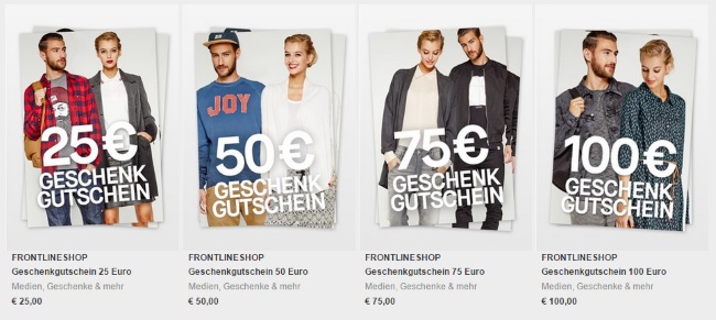 Frontlineshop Geschenkgutscheine