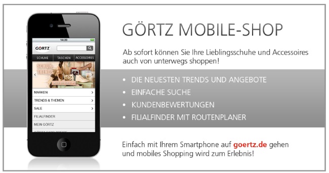 Görtz - mobiles Shopping