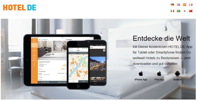 Hotel.de App