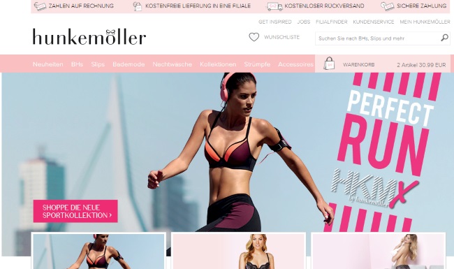 Hunkemöller Onlineshop