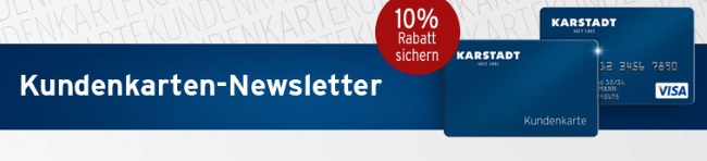Karstadt Kundenkarten Newsletter