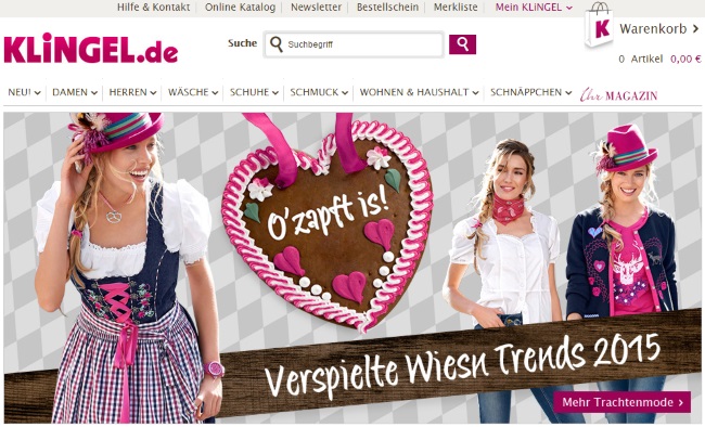 Klingel Onlineshop