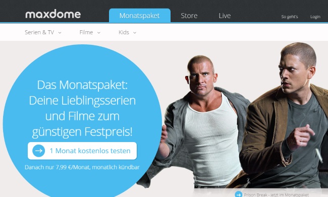 Maxdome Onlineshop