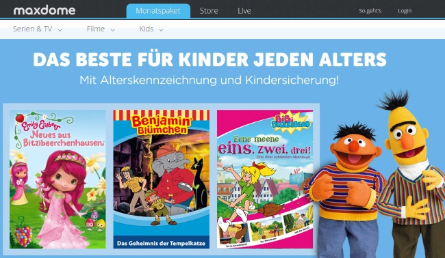 Maxdome für Kinder