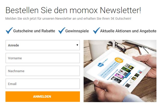 Momox Newsletter