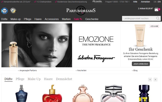 Parfumdreams Onlineshop