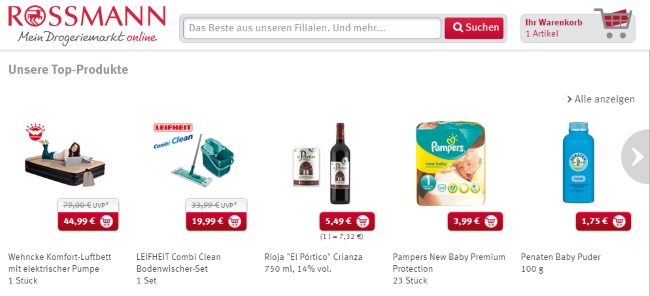 Rossmann Top-Produkte