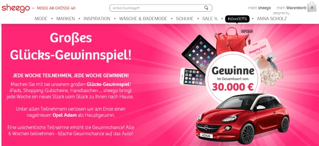 Sheego Gewinnspiele