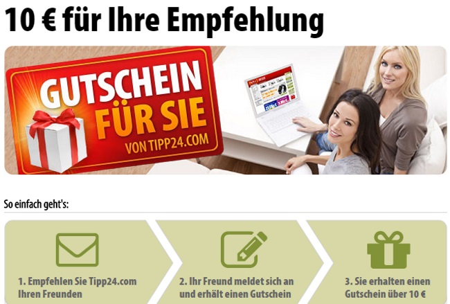 Tipp24 Freundschaftswerbung