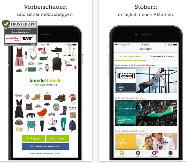 brands4friends iPhone-App
