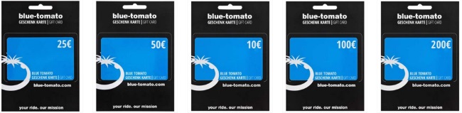 Blue Tomato Geschenkgutscheine