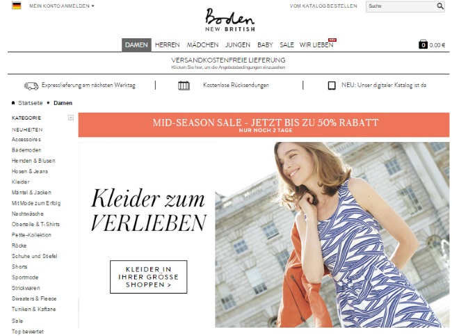 Boden Onlinestore