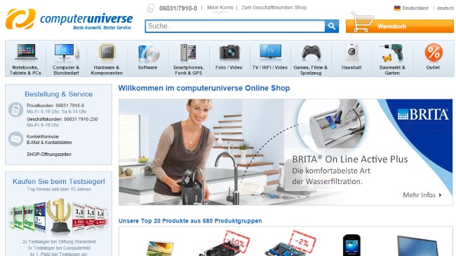 Computeruniverse Onlineshop