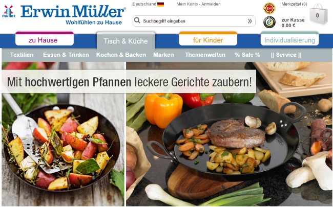 Erwin Müller Onlineshop