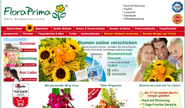 FloraPrima Onlineshop