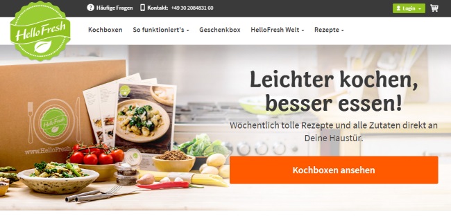 HelloFresh Onlineshop