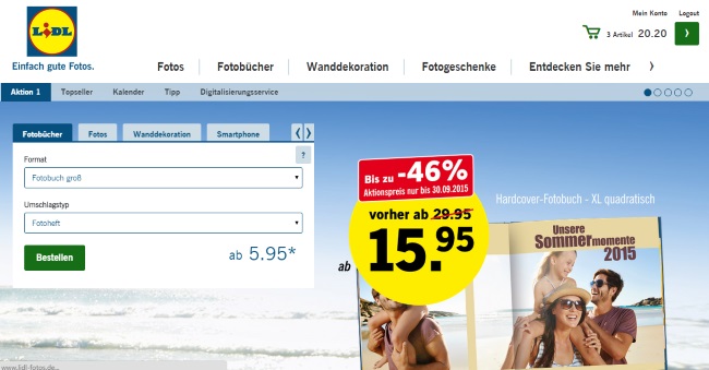 Lidl Fotos Onlineshop