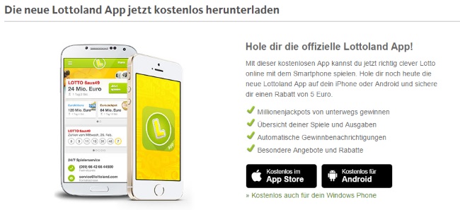 Lottoland Apps