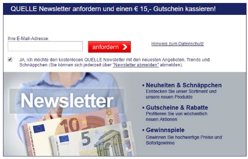 Quelle Newsletter