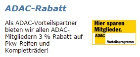 Reifendirekt ADAC-Rabatt