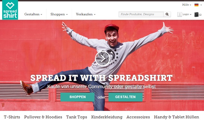 Spreadshirt Onlineshop