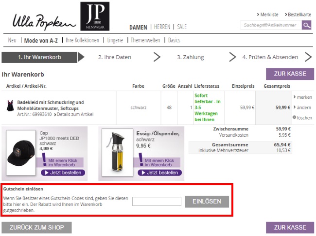 Ulla Popken Gutschein 25 Euro