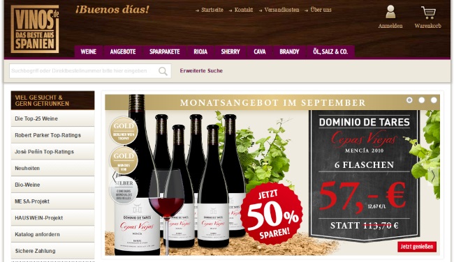 Vinos Onlineshop